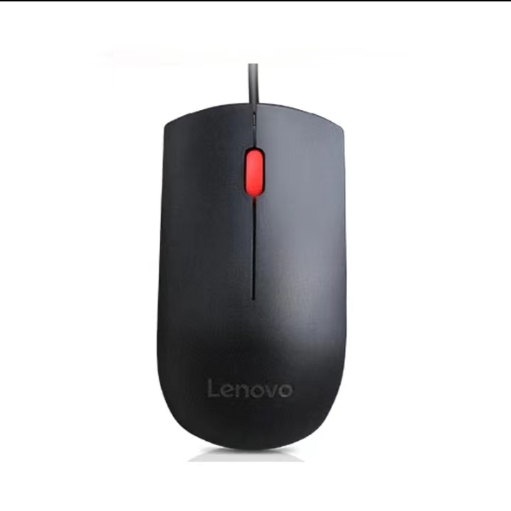 联想/LENOVO M120Pro大红点有线鼠标 1.5米线 黑色