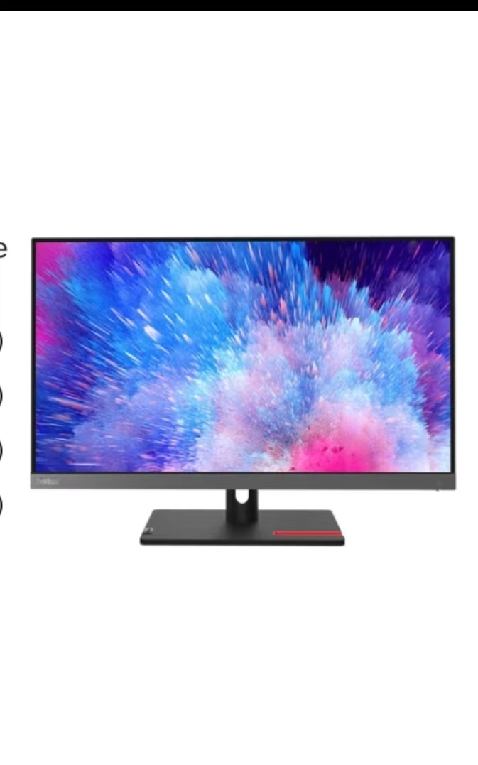 联想/LENOVO 25e 液晶显示器  24.5英寸微边框可俯仰壁挂显示器